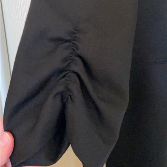 Black military style jacket with poplin back - Picture 4 of 6